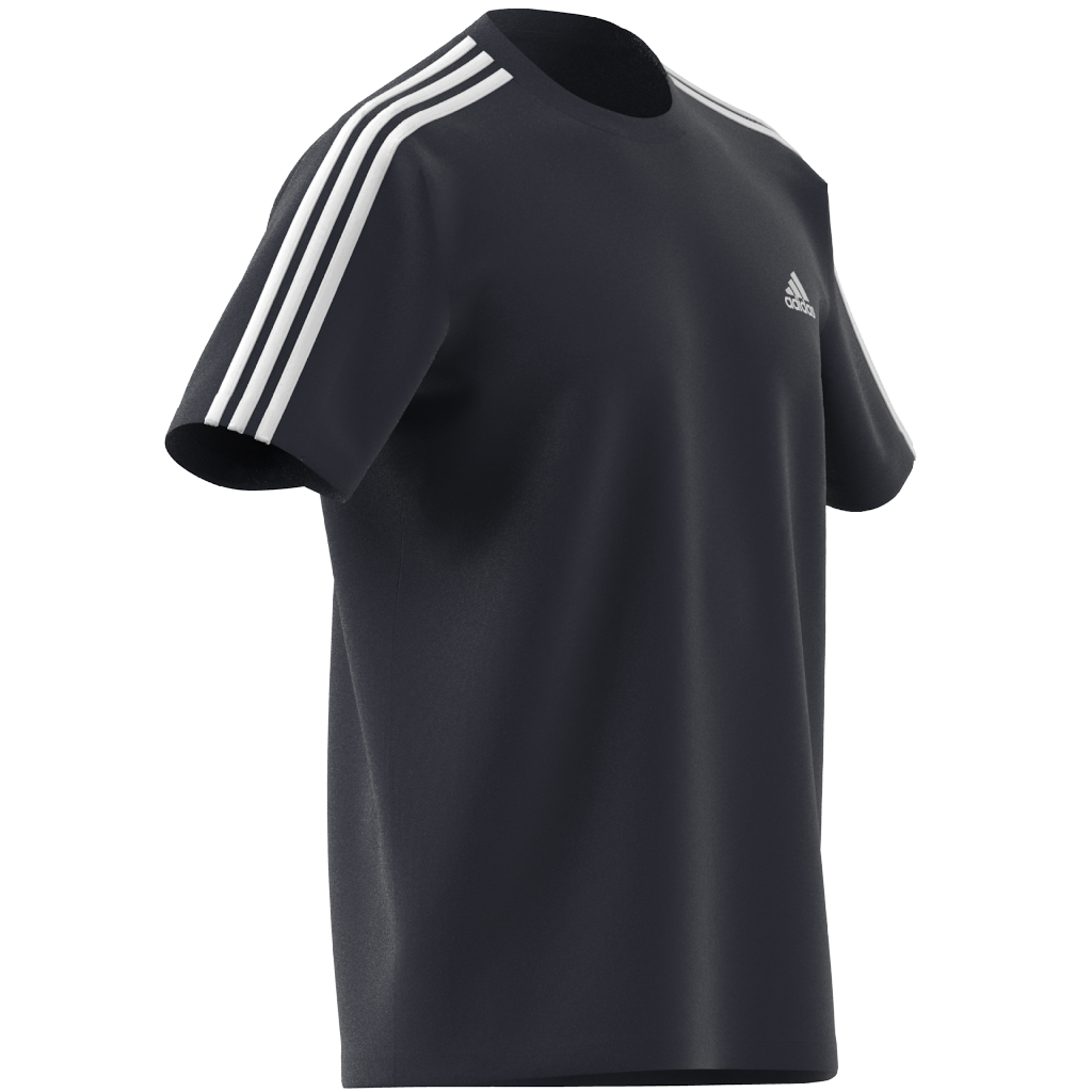 T SHIRT ESSENTIALSSINGLE JERSEY 3 STRIPES NAVY